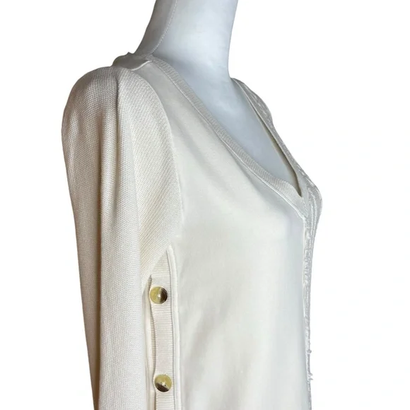 SaturdaySunday Cream Knit Sweater Size XS - Picture 4 of 8